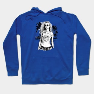 Beach Girl - Original Artwork Hoodie